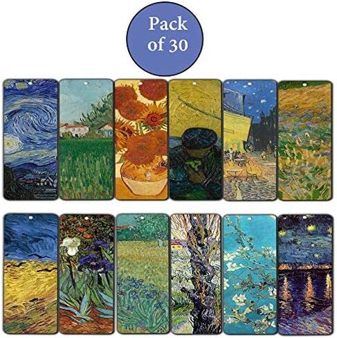 محبة Vincent Van Gogh Inspiring Quotes بطاقات مرجعية (36 حزمة) - كتاب Cool Classical Paint Print Print - تخزين هدايا للرجال للنساء المراهقات عيد الميلاد in Saudi Arabia