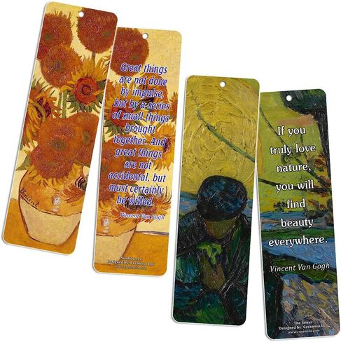 محبة Vincent Van Gogh Inspiring Quotes بطاقات مرجعية (36 حزمة) - كتاب Cool Classical Paint Print Print - تخزين هدايا للرجال للنساء المراهقات عيد الميلاد in Saudi Arabia