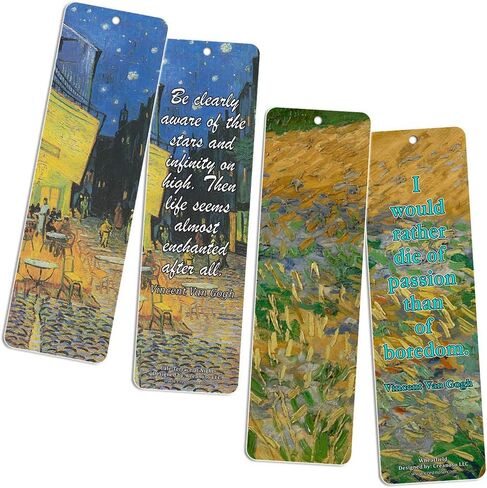 محبة Vincent Van Gogh Inspiring Quotes بطاقات مرجعية (36 حزمة) - كتاب Cool Classical Paint Print Print - تخزين هدايا للرجال للنساء المراهقات عيد الميلاد in Saudi Arabia