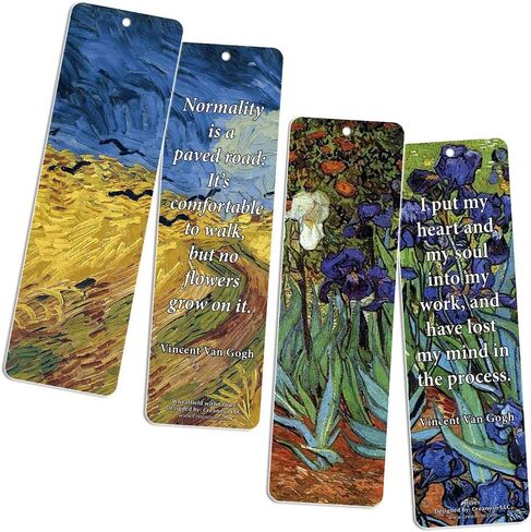 محبة Vincent Van Gogh Inspiring Quotes بطاقات مرجعية (36 حزمة) - كتاب Cool Classical Paint Print Print - تخزين هدايا للرجال للنساء المراهقات عيد الميلاد in Saudi Arabia