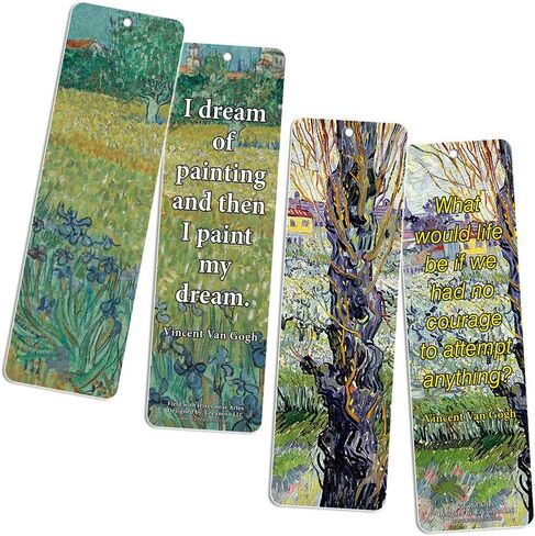محبة Vincent Van Gogh Inspiring Quotes بطاقات مرجعية (36 حزمة) - كتاب Cool Classical Paint Print Print - تخزين هدايا للرجال للنساء المراهقات عيد الميلاد in Saudi Arabia