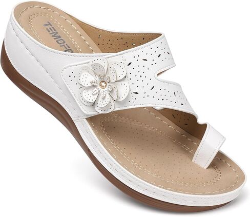 TEMOFON Flip Flops for Women Dressy: Black Size 8 Comfortable Walking Summer Sandals Woman 2025 - Slip On Casual Thong Sandal in Saudi Arabia