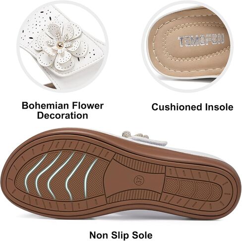 TEMOFON Flip Flops for Women Dressy: Black Size 8 Comfortable Walking Summer Sandals Woman 2025 - Slip On Casual Thong Sandal in Saudi Arabia