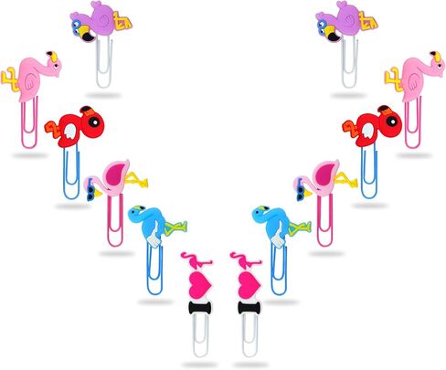 Cute Bookmark, 12 Pcs Unique Lovely Animal Paper Clips Bookmarks for Students Reading Office (Dinosaurs) in Kuwait
