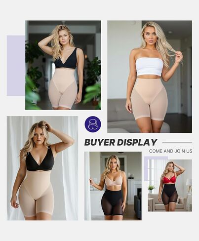 SHAPELLX Shapewear Tummy Control High Waist Shaping Butt Lifting Shorts Cincher Girdle Womens Body Shaper Panties in Saudi Arabia
