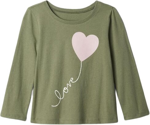 GAP Baby Girls Short Sleeve Graphic Tee Vivacious Pink 19-2045 4YRS in Saudi Arabia