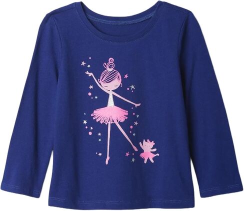 GAP Baby Girls Short Sleeve Graphic Tee Vivacious Pink 19-2045 4YRS in Saudi Arabia