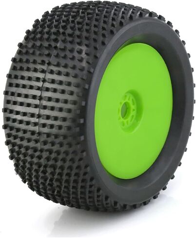 1/8 RC Off Road Racing Truck Tyres OD 5.51 "وحافات عجلات 17 ملم لـ 1: 8 Truck Car Traxxas Arrma Kraton Typhon 6S 3S Talion 6s Losi 8ight Hpi Vorza Flux Kyosho Hobao 4pcs (Black) in Kuwait