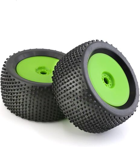 1/8 RC Off Road Racing Truck Tyres OD 5.51 "وحافات عجلات 17 ملم لـ 1: 8 Truck Car Traxxas Arrma Kraton Typhon 6S 3S Talion 6s Losi 8ight Hpi Vorza Flux Kyosho Hobao 4pcs (Black) in Kuwait