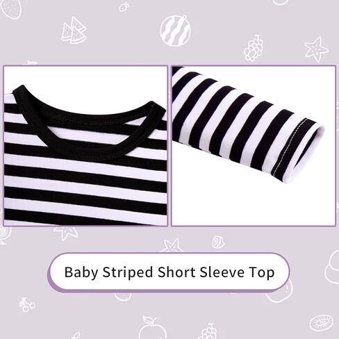 Newborn Baby Boy Clothes Set 0-3 Months Autumn Winter Blue Pants Set Outfit Infant Bodysuit 3pcs Stripes T-shirt Top + Bear Pattern Dungarees + Hat in Saudi Arabia