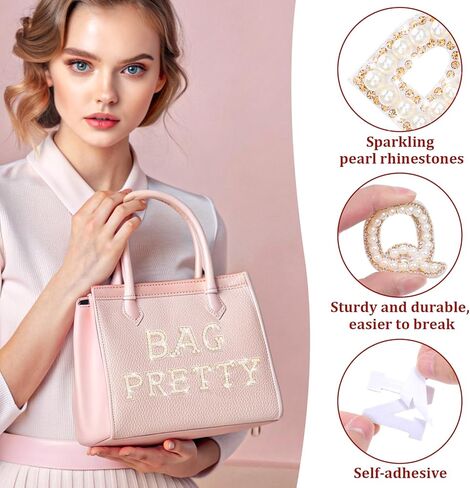 26pcs لؤلؤة لؤلؤة لؤلؤة لؤلؤة بقع ، A-Z Glitter Alphabet Patches Patch Pearl Pearl Patch Pling Alphabet alphabet sticker interfile sticker for diy craft studs (الذهب) in Kuwait