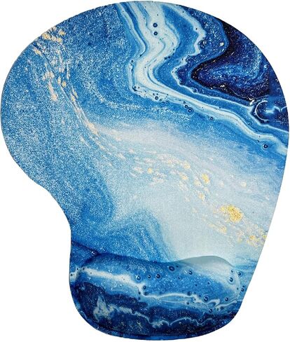 Mouse Pad with Wrist Support, Ergonomic Mouse Pads with Memory Foam Wrist Rest, Easy Typing Pain Relief, Comfortable Home Office Computer Wrist Support Pads for Working Studying Gaming, Purple in Kuwait