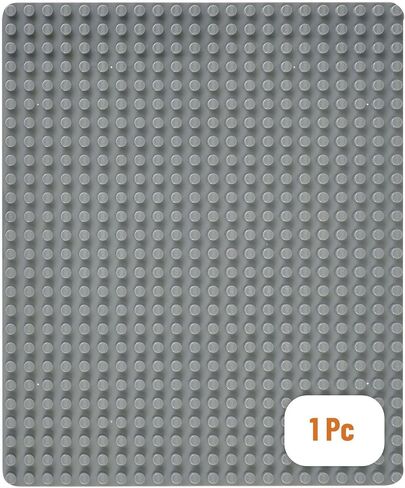 Strictly Briks Compatible with Lego Classic Big Briks Stackable Baseplates, Large Pegs for Ages 3 and Up, 100% Compatible with All Major Brands, Green, 1 Piece, 13.75" x 16.25" Inches in Saudi Arabia