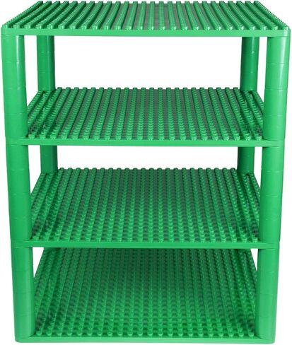 Strictly Briks Compatible with Lego Classic Big Briks Stackable Baseplates, Large Pegs for Ages 3 and Up, 100% Compatible with All Major Brands, Green, 1 Piece, 13.75" x 16.25" Inches in Saudi Arabia