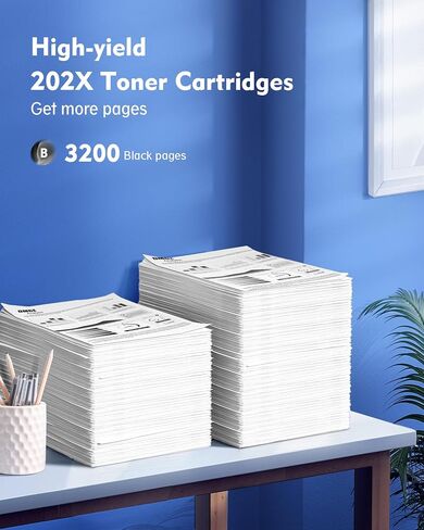 202X Toner Cartridges - High Yield 2 Black Pack Compatible Replacement for HP 202X 202A Work with Color Laserjet Pro MFP M281fdw Toner, M281cdw Toner Cartridges, Color Laserje Pro M254 | CF500X in Saudi Arabia