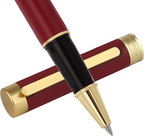 Stunning luxury pen fancy pens nice pens for men pure copper heavy feel Office Executive Pen Professional Smooth Writing Pens for journaling with Gift and 2 Refills(Blue) in Kuwait