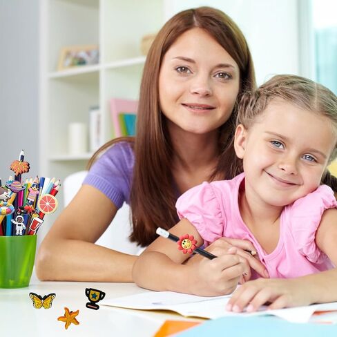 100pcs قبعات قلم رصاص ، سحر قلم رصاص لطيف للأطفال ، جوائز الفصول الدراسية الابتدائية للزخارف القلم الرصاص للوازم المدرسي ، ومكافآت الفصول الدراسية حوافز الأطفال in Kuwait