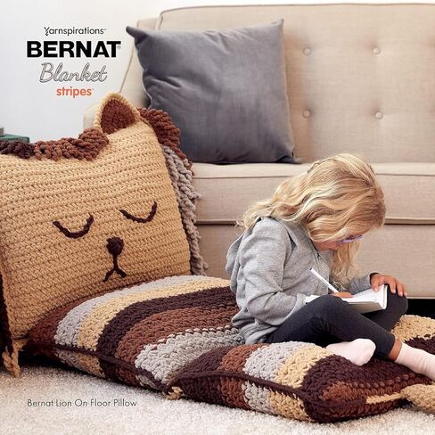 Bernat Blanket Ombre Eggplant Ombre Yarn - 2 Pack of 300g/10.5oz - Polyester - 6 Super Bulky - 220 Yards - Knitting/Crochet in Kuwait