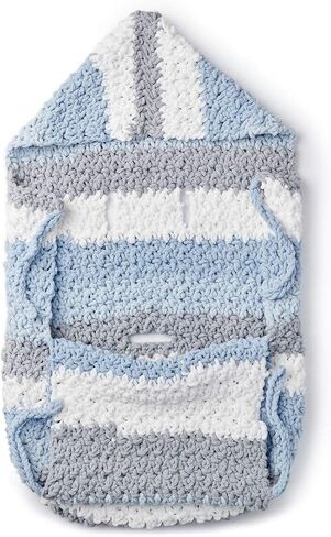 Bernat Blanket Ombre Eggplant Ombre Yarn - 2 Pack of 300g/10.5oz - Polyester - 6 Super Bulky - 220 Yards - Knitting/Crochet in Kuwait