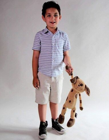 Plush Sitting Brown Peppered Puppy Dog, 15" in Saudi Arabia