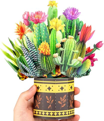 Tulips Pop Up Flower Bouquet Cards, Flower Bouquet Popup Greeting Card, for Teacher's Day, Mother's Day Card, Get Well Soon, with Blank Note Card and Envelope, All Occasions. in Saudi Arabia