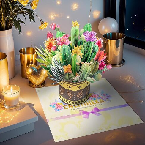 Tulips Pop Up Flower Bouquet Cards, Flower Bouquet Popup Greeting Card, for Teacher's Day, Mother's Day Card, Get Well Soon, with Blank Note Card and Envelope, All Occasions. in Saudi Arabia