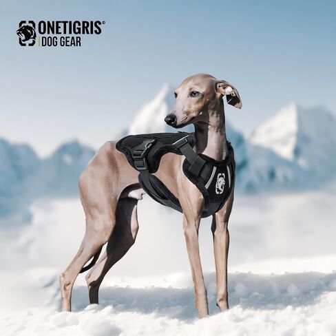 OneTigris Small Dog Vest Harness, Plush Dog Harness – Soft Plush, Step in Vest Harness for Small and Medium Dogs Harness MITT Dog Jacket (Black Plush,M) in Saudi Arabia