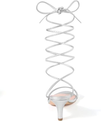 Allegra k للسيدات الضيقة المفتوحة من اصبع القدم الدانتيل حتى الصنادل هريرة الكعب in Kuwait