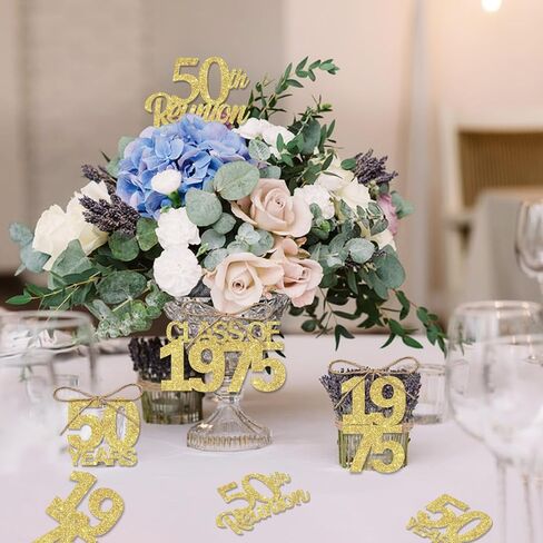 24PCS 50th Class Reunion Tags 1975 Reunion Tags Decorations Class Of 1975 Reunion Decorations 50th High School Class Reunion Decorations for High School 50 Year Reunion Decorations in Kuwait