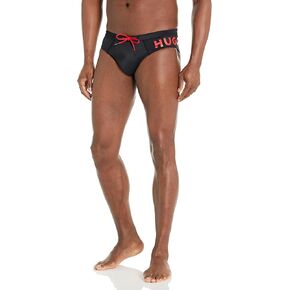 HUGO Men's Standard Bold Logo Swim Brief