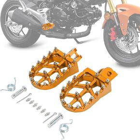 Motorcycle Footpegs Foot Pegs Rest Pedal MX Style CNC for GROM MSX 125 2013-2023 Monkey 125 2020-2023 Grom Clone Black
