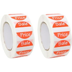 Honbay 1000PCS Round Sale Price Label Stickers Self-Adhesive Discount Stickers Retail Price Stickers for Retail Store Yard Garage Sale Shop Supermarket (25mm)