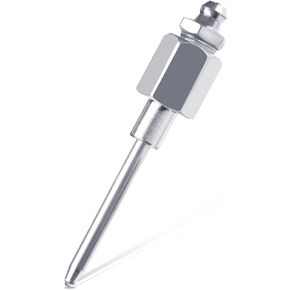 Grease Needle Nozzle, 1/8 inch Grease Needle Tip with Hardened Steel Head Threaded Narrow Needle Lubricator Adapter Grease Gun Coupler for Lubricating Flush and Hydraulic Fittings