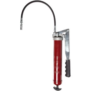 Alemite 500-E Grease Gun, Develops up to 10,000 psi, Delivery 1 oz./21 Strokes, 16 oz. Bulk or 14 oz. Cartridge, with 18" Hose & Coupler, 3-Way Loading