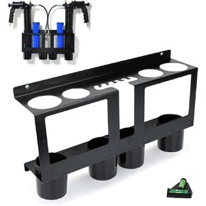 TOPOWN Grease Gun Holders Compatible with 2 Grease Guns, Grease Gun Rack Tractor, Grease Gun Garage Organizer Wall Mount, Grease Gun Storage Rack, Grease Gun Storage, Grease Gun Holder Wall Mount