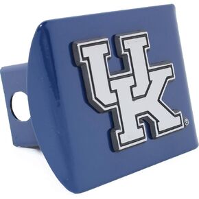 University of Kentucky Wildcats "Royal Blue with Chrome UK Emblem" NCAA College Sports Trailer Hitch Cover Fits 2 Inch Auto Car Truck Receiver