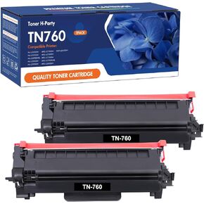 TN730 Toner for Brother Printer: TN760 Compatible Replacement for Brother TN-730/TN-760 TN-760 TN-730 TN 760 730 Toner Cartridge Black High Yield for MFC-L2710DW DCP-L2550DW HL-L2350DW Printer 2 Pack