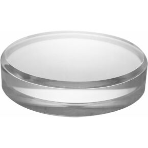 1in Thickness Beveled Acrylic Disc Display Block Clear Polished Round Pedestal Stand Riser (1pack 6'' disc)