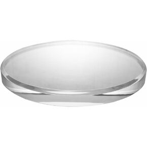 1in Thickness Beveled Acrylic Disc Display Block Clear Polished Round Pedestal Stand Riser (1pack 6'' disc)