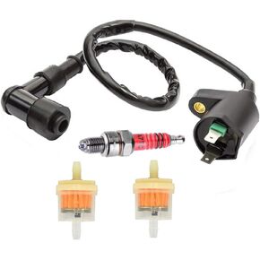 Gy6 50cc 125cc 150cc سباق الإشعال لفائف 3 القطب شرارة التوصيل مرشح الوقود ل ATV سكوتر الذهاب كارت الدراجة رباعية حفرة الترابية دراجة محركات in Kuwait