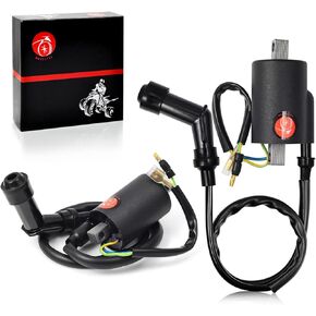 Ignition Coil & Cap 2Pcs compatible with HONDA CB350 CL350 CB450 CL450 SL350