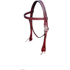Western Leather Unisex Adult Headstall for Horses (Brown)