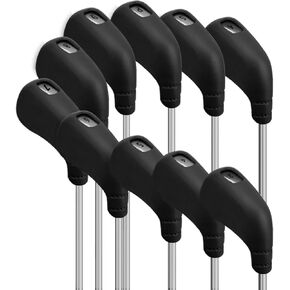 PGM Golf Club Covers 10pcs or 2pcs Iron Head Covers with No. Opening Easy On Off Protective Washable Golf Headcovers Fit Most Right Handed Brands