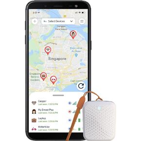 Tack GPS Plus [Lowest Monthly fee| 30 Days Battery Life| FCC Certified] - Child, Kids, Pet, Dog, Cat, Elderly, Alzheimer, Car, Vehicle, Bike, Tracking device. GPS + WiFi Positioning + Indoor Elevation