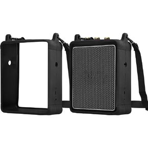 kwmobile Silicone Case Compatible with Marshall Stockwell II - Case Protective Mini Speaker Cover - Black