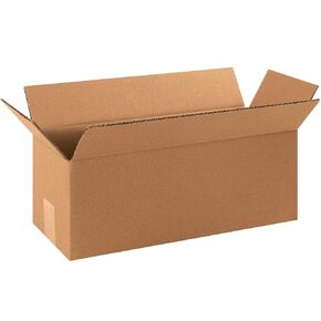 Aviditi 1666 Long Corrugated Cardboard Box 16" L x 6" W x 6" H, Kraft, for Shipping, Packing and Moving (Pack of 25)