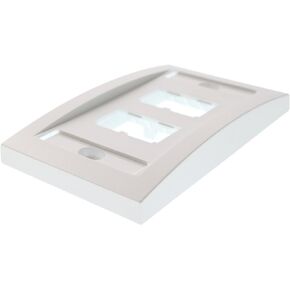 Panduit CFPE4WHY 1-Gang 4-Port Faceplate، أبيض