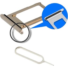 MMOBIEL SIM Card Slot Tray Holder Replacement Compatible with iPhone Xs - 5.8 inch - 2018 - Incl. Rubber Gasket and Sim Pin - Gray