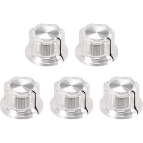 uxcell 5pcs 6.4mm Shaft Hole Potentiometer Volume Control Rotary Knobs Effect Pedal Knobs Purple