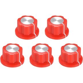 uxcell 5pcs 6.4mm Shaft Hole Potentiometer Volume Control Rotary Knobs Effect Pedal Knobs Purple